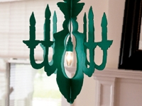 etsy Cardboard Chandelier